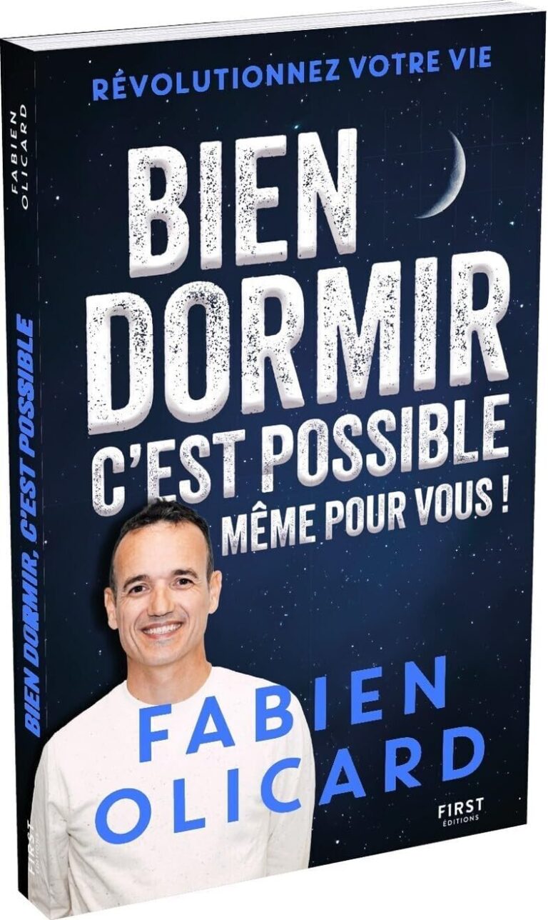 Livre de Fabien Olicard en vue 3D de face et du côté.