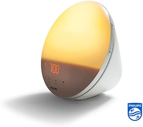 Le radio-réveil Philips SmartSleep sur fond blanc, affichant l'heure 7:00.