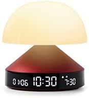 Le radio-réveil lumineux sur fond blanc, base rouge. Même image que les visuels 0 et 1, seule la couleur de la base change.