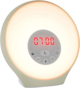 Lumie Sunrise Alarm - Simulateur d’Aube et de Crépuscule, Réveil avec Mélodies, Éclairage