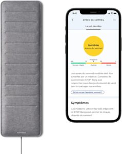 Withings Sleep Analyzer Capteur de Sommeil avec Détection de l'Apnée du Sommeil Validé Cli