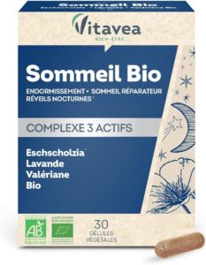 Vitavea Bien-être - Sommeil BIO - Eschscholzia Lavande Valériane - 1 mois