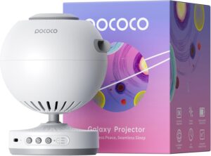 POCOCO Projecteur Ciel Étoile, Projecteur Galaxie Rechargeable, 5K HD Discs