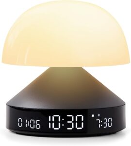 Lexon MINA Sunrise Reveil matin lumineux, simulateur d'aube et crépuscule, 5 sons naturels