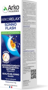 Arkopharma Arkorelax Sommeil Flash - Complément Alimentaire Spray Sublingual - Pour les ré
