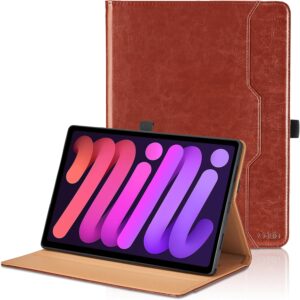 Coque pour iPad Mini 6 (8,3 Pouces) 2021 Business Premium PU Cuir Cover Tablette Housse de
