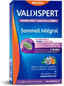 VALDISPERT - Sommeil intégral - Mélatonine Extra Fort 1,9mg - 30 nuits