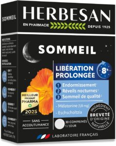 Sommeil Libération prolongée -Endormissement, réveils nocturnes -Comprimés