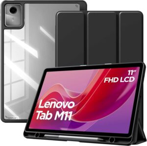 TiMOVO Coque pour Lenovo Tab M11 11'' 2024 TB330, Noir