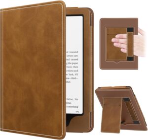 MoKo Étui pour Kindle Paperwhite 7"/6,8" (12e/11e gén, 2024/2021), Brun