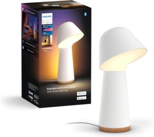 Philips Hue White &Color Ambiance, Lampe de Chevet Twilight Gradiant, Blanc