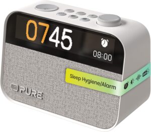 Pure Moment Réveil de Chevet et de Bureau (Radio Numérique Dab+/FM, Bluetooth, Machine à B