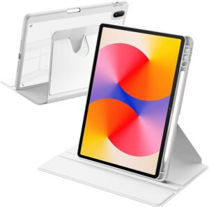 Coque Rotative pour Huawei MatePad SE 11 Pouces 2024, Gris