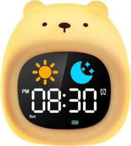 HOTUT Reveil Enfant, Reveil Enfant Educatif, Réveil d’Apprentissage Au Sommeil, avec Affic