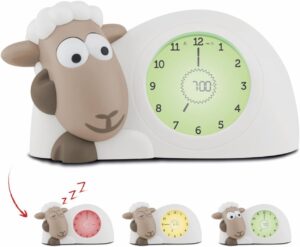 Zazu Kids Sam Le Mouton Reveil Enfant Educatif Jour/Nuit Lumineux à LED - Reveil Enfant Ga