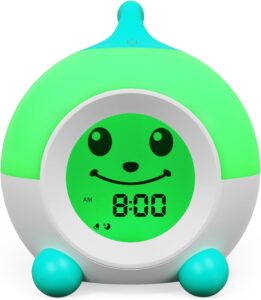 iHoo Réveil Enfant, Horloge Apprentissage Sommeil avec Veilleuse