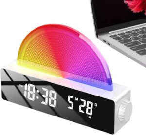 Simulateurs D'Aube Simulation D'Aube Réveil Lumineux Multicolore Lumière