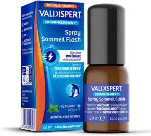 VALDISPERT - Endormissement - Spray Sommeil Flash - Mélatonine - Libération immédiate - Pr