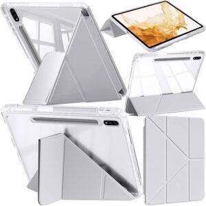 Coque pour Samsung Galaxy Tab S8 Plus/S7 FE/S7 Plus 12,4", Gris