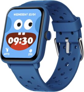 BIGGERFIVE Montre Connectée Enfant sans App, Montre Digitale Tactile Fille Garçon avec Pod