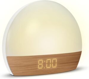mooov 477356 Réveil simulateur d'aube Lumiere Progressive sur Secteur - Luminothérapie Ecl