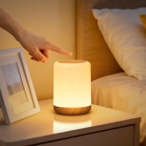 VIWAVE Lampe de Chevet Tactile, Veilleuse Bébé 256 Couleurs RVB & 3 Modes