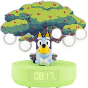 BIGBEN Veilleuse musicale et réveil lumineux avec musiques BLUEY sans fil - Sous licence o