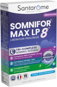 SANTAROME Somnifor Max LP 8h Mélatonine 1,9 mg - Sommeil - 15 Comprimés