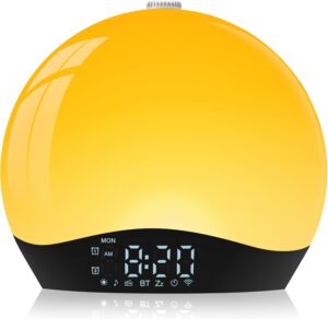 Éveil Lumière Réveil Simulateur d'Aube avec Enceinte Bluetooth
