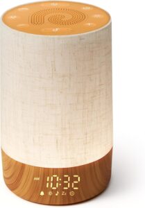 Dreamegg Réveil Lumineux Simulateur d’Aube, Réveil Matin avec Mode Favori, Machine Bruit B