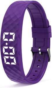Bracelet d'alarme Vibrant, Bracelet Reveil pour Hommes, Femmes, Alarme Vibrante, Il est Po