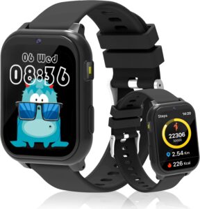Montre Connectée Enfant 18 Jeux, Podomètre, Sommeil, Caméra
