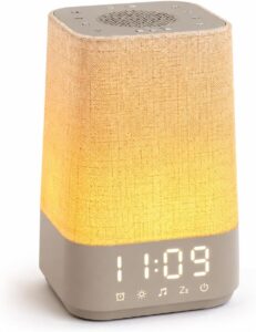 Réveil Lumineux Simulateur d'Aube, Réveil Lever de Soleil avec 30 Sons Relaxants, Lampe de
