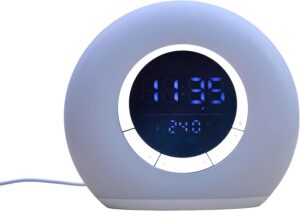 La Chaise Longue Réveil Sunshine Simulateur d'Aube ABS Lumière Sons Blanc