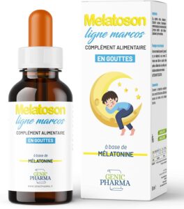 Melatonine Enfant Sommeil Profond Gouttes 50ml Solution Naturelle pour Dormir Rapidement A