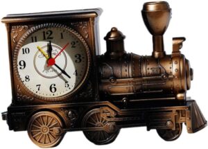 Toddmomy Réveil Créatif Horloge Locomotive Café Légère Abs Composants